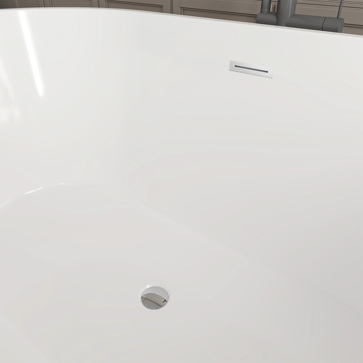 White / Polished Chrome