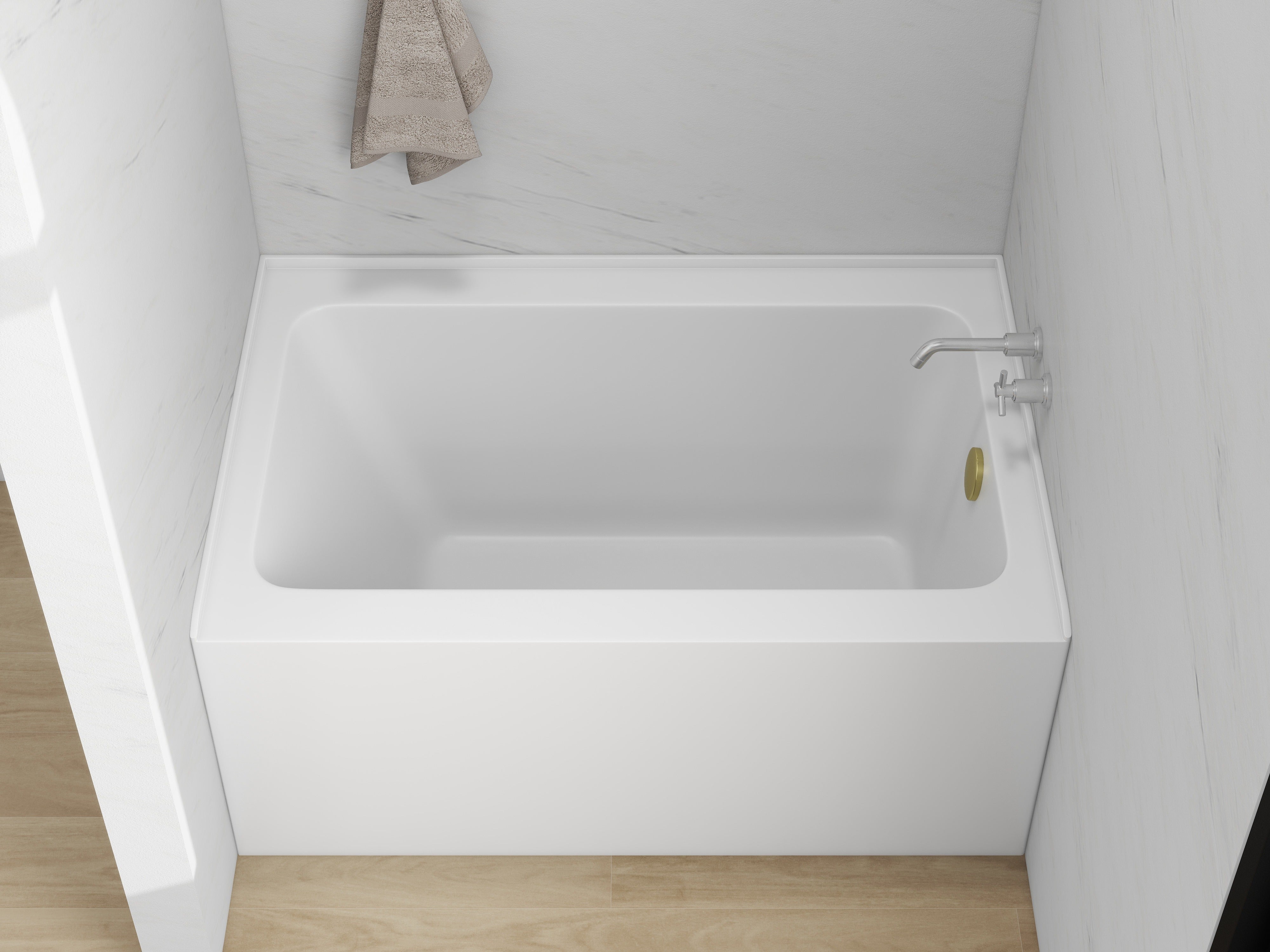 White / Titanium Gold / Right Drain