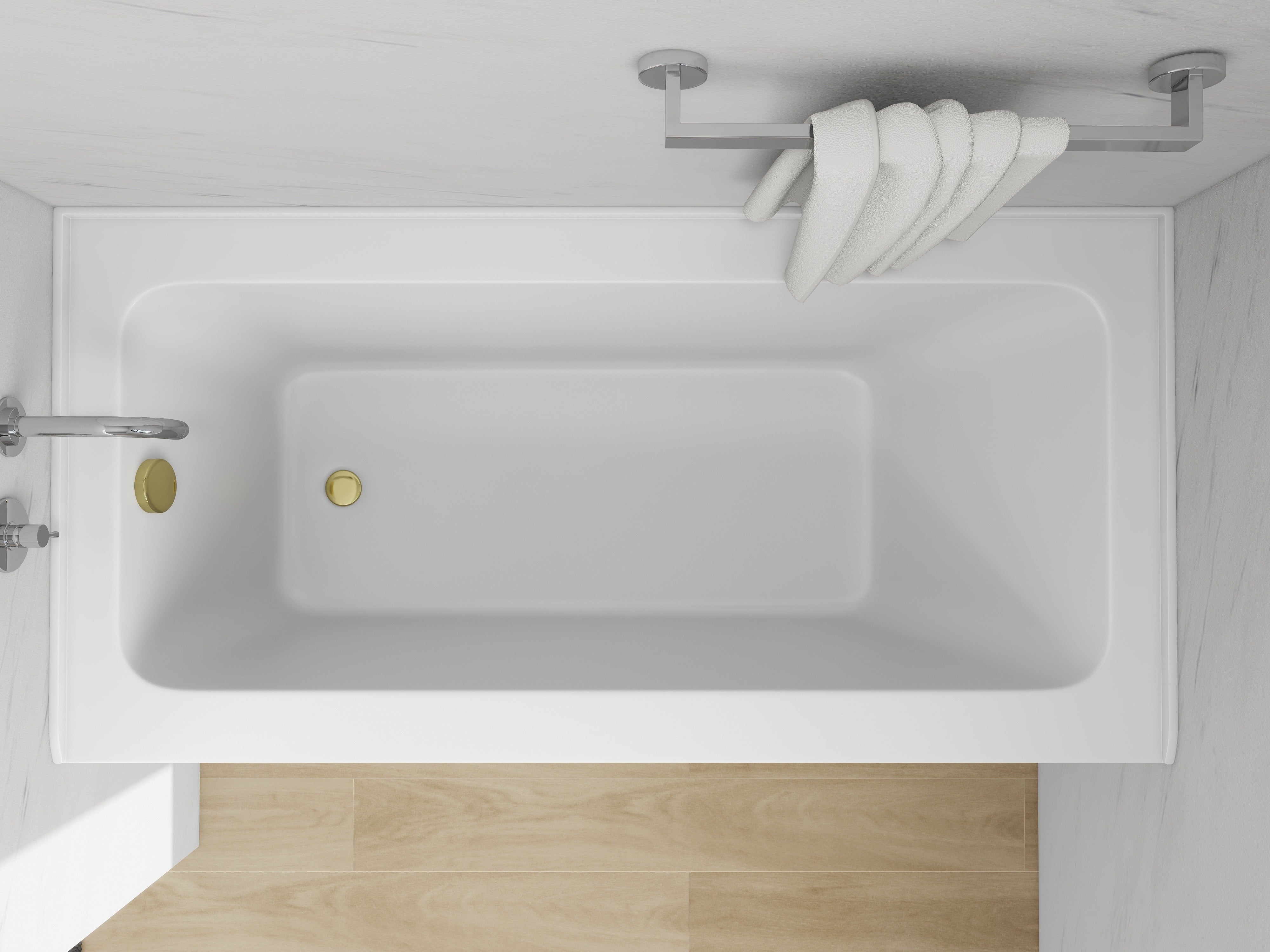 White / Titanium Gold / Right Drain