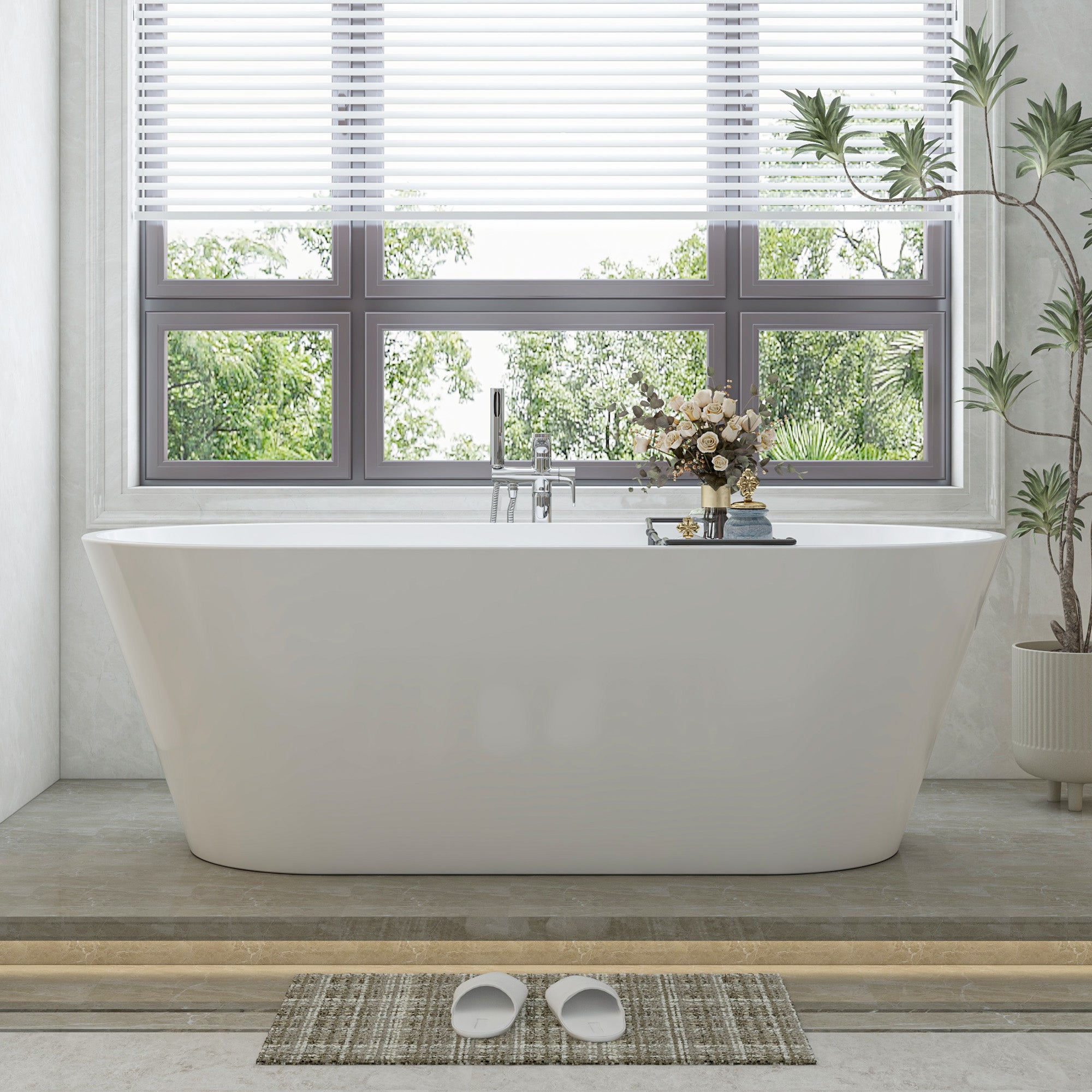 White / Oil Rubbed Bronze