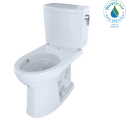 TOTO Drake II 1G Two Piece Elongated 1.0 GPF Universal Height Toilet with Cefiontect and Right Hand Trip Lever