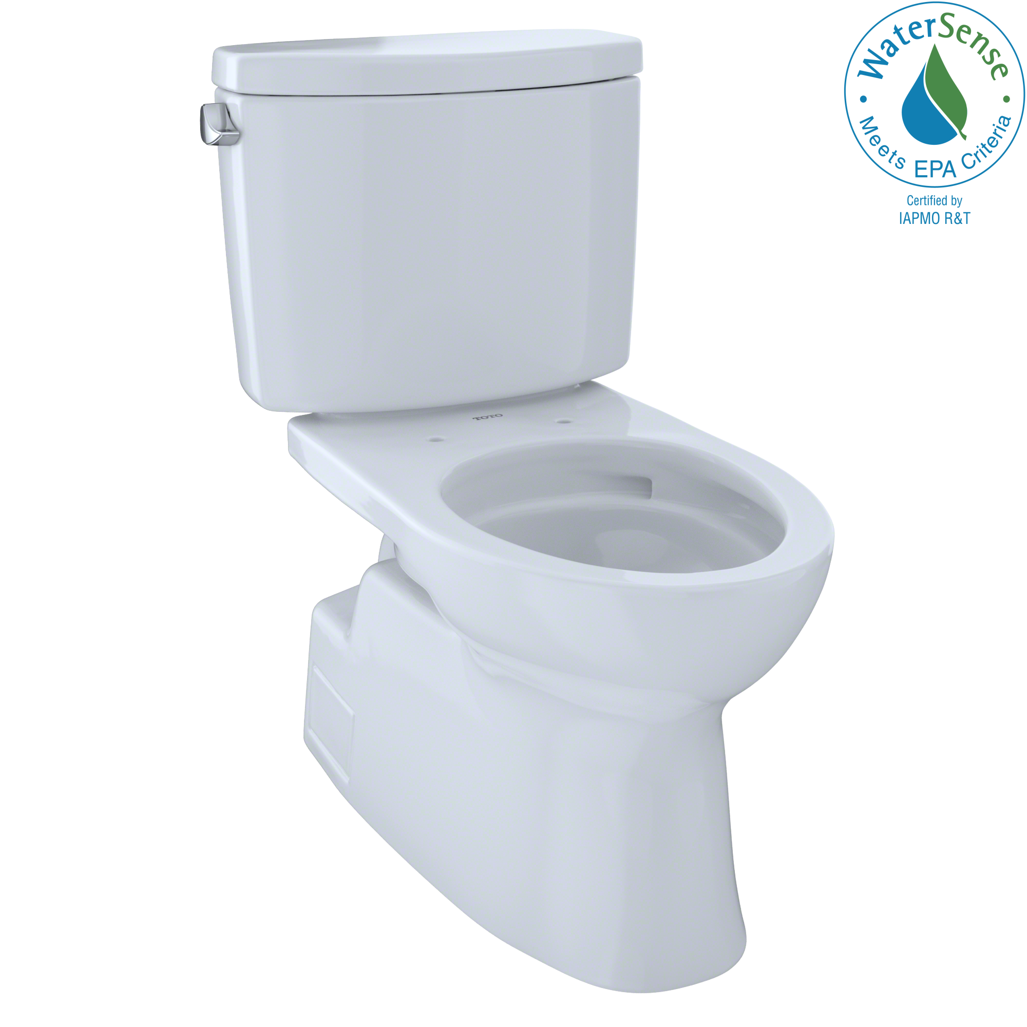 TOTO Vespin II Two Piece Elongated 1.28 GPF Universal Height Skirted Design Toilet with Cefiontect