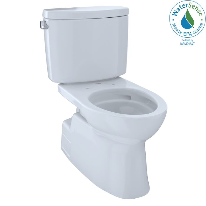 TOTO Vespin II Two Piece Elongated 1.28 GPF Universal Height Skirted Design Toilet with Cefiontect