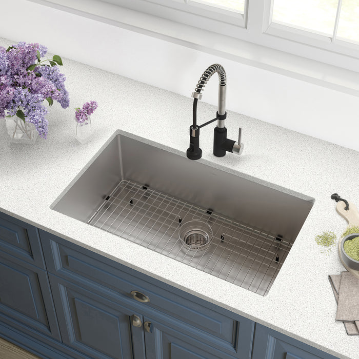 Kraus Standart PRO 26" x 18" Under-Mount Single Bowl Stainless Steel Kitchen Sink