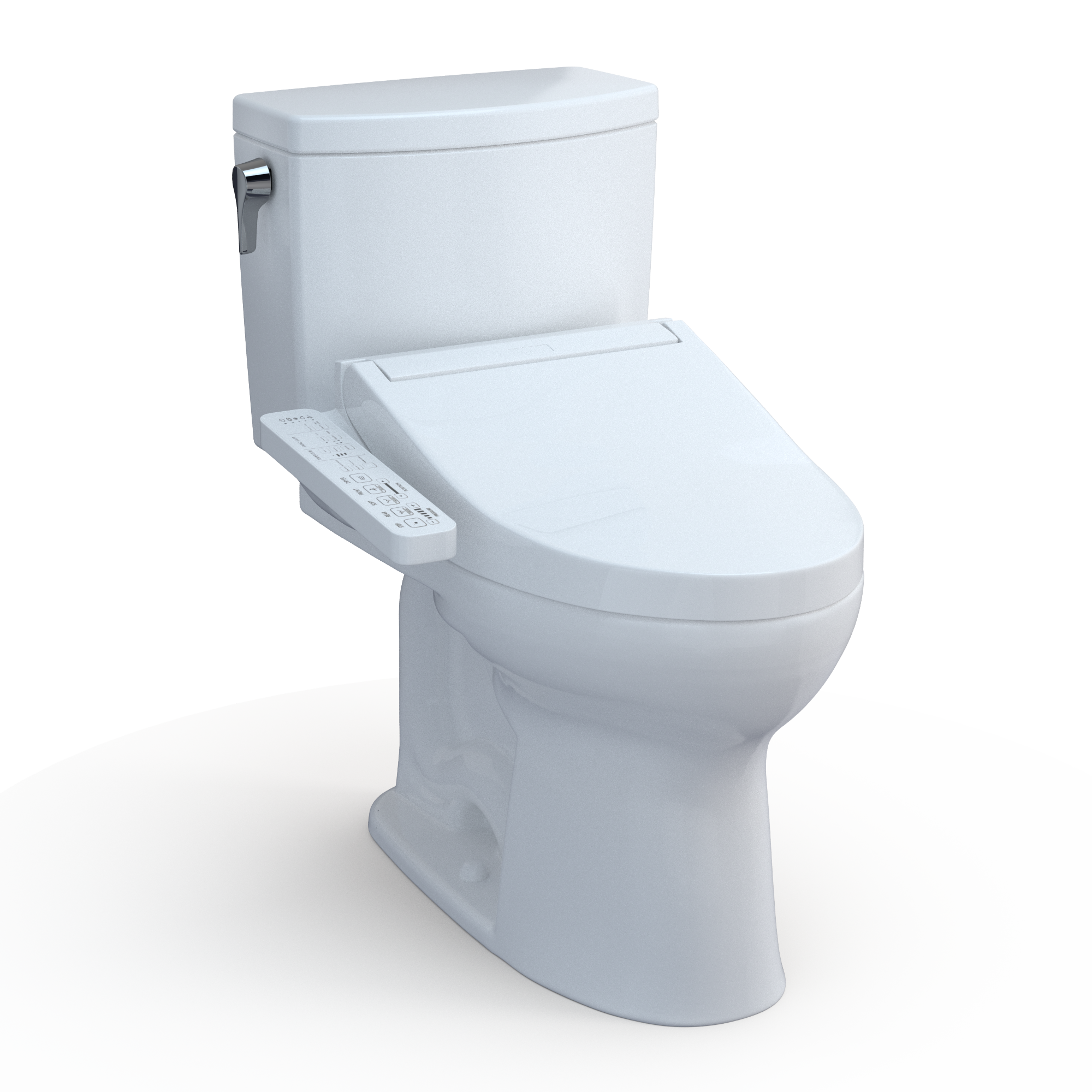 TOTO Washlet+ Drake II 1G Two Piece Elongated 1.0 GPF Toilet and Washlet+ C2 Bidet Seat