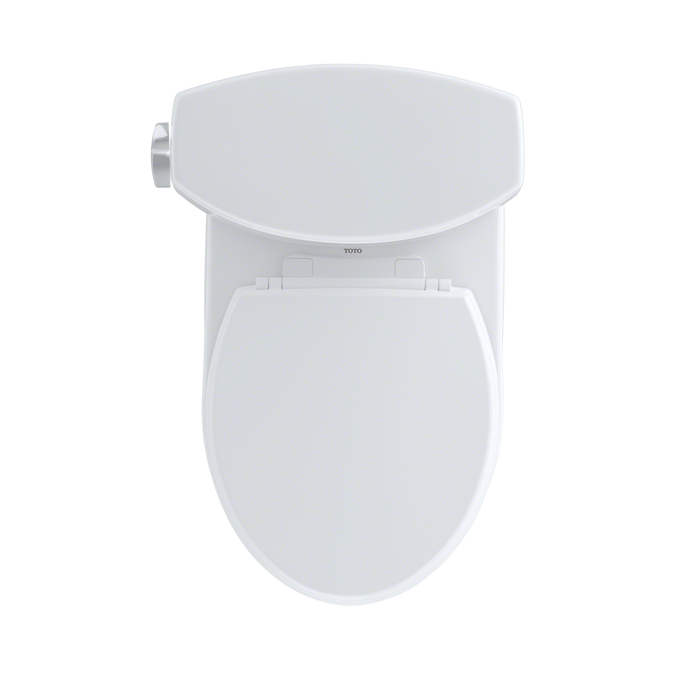 TOTO Drake II Two Piece Round 1.28 GPF Universal Height Toilet with Cefiontect and Right Hand Trip Lever