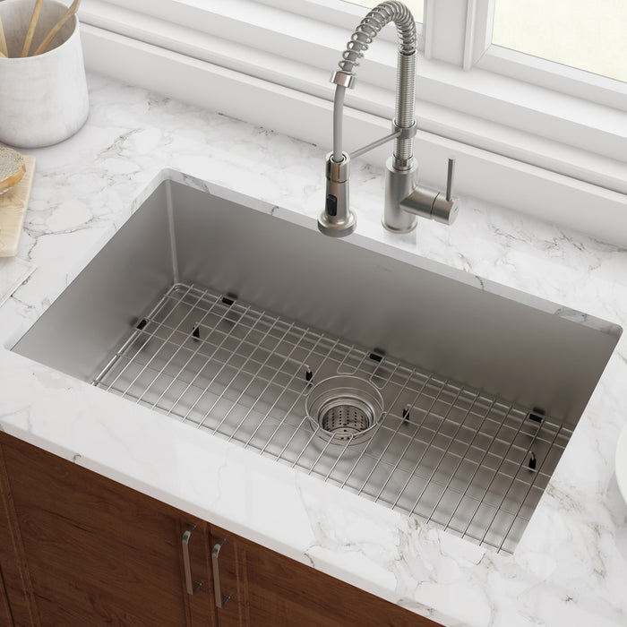 Kraus Standart PRO 26" x 18" Under-Mount Single Bowl Stainless Steel Kitchen Sink