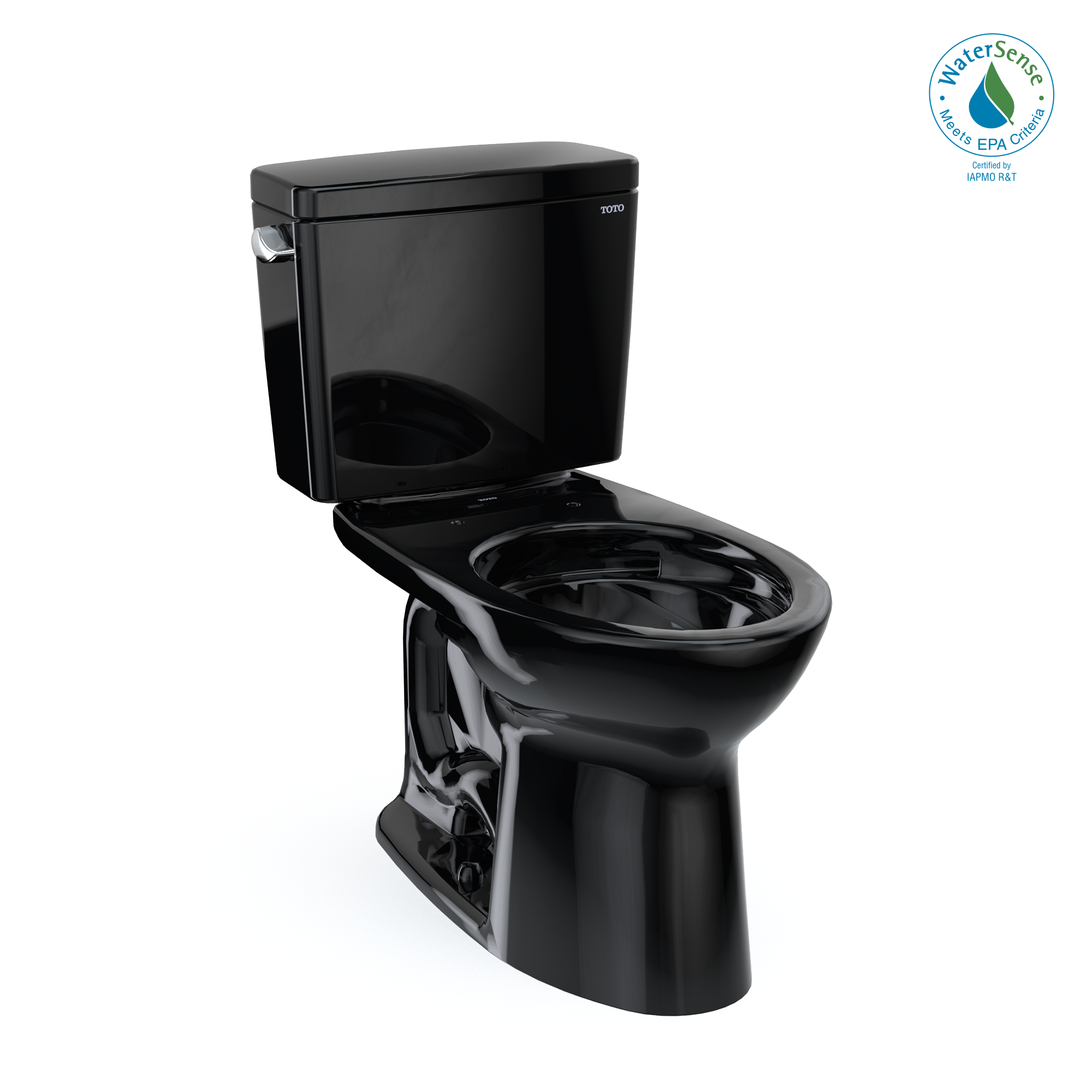 TOTO Drake Two Piece Elongated 1.28 GPF Universal Height Tornado Flush Toilet