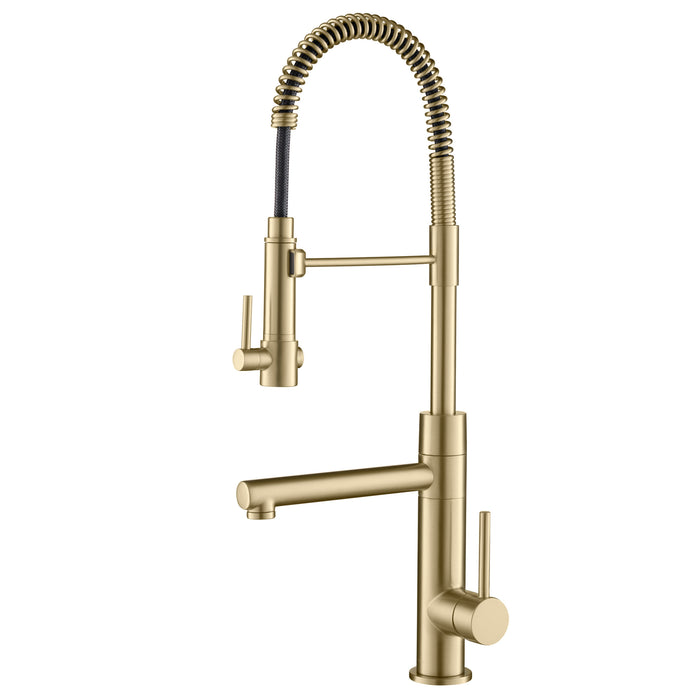 Kraus Artec Pro 2-Function Commercial Style Pre-Rinse Kitchen Faucet with Pull-Down Spring Spout and Pot Filler