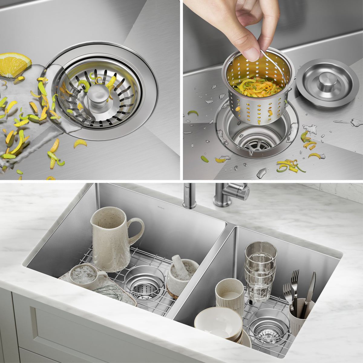 Stainless Steel / Double Bowl 60/40
