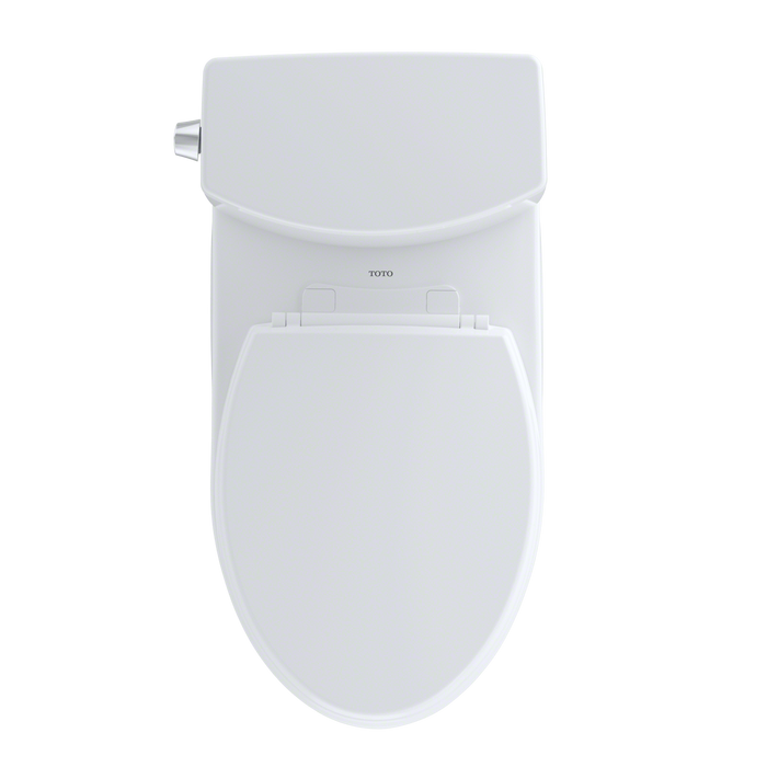 TOTO Vespin II 1G Two Piece Elongated 1.0 GPF Universal Height Skirted Toilet with Cefiontect and Right Hand Trip Lever