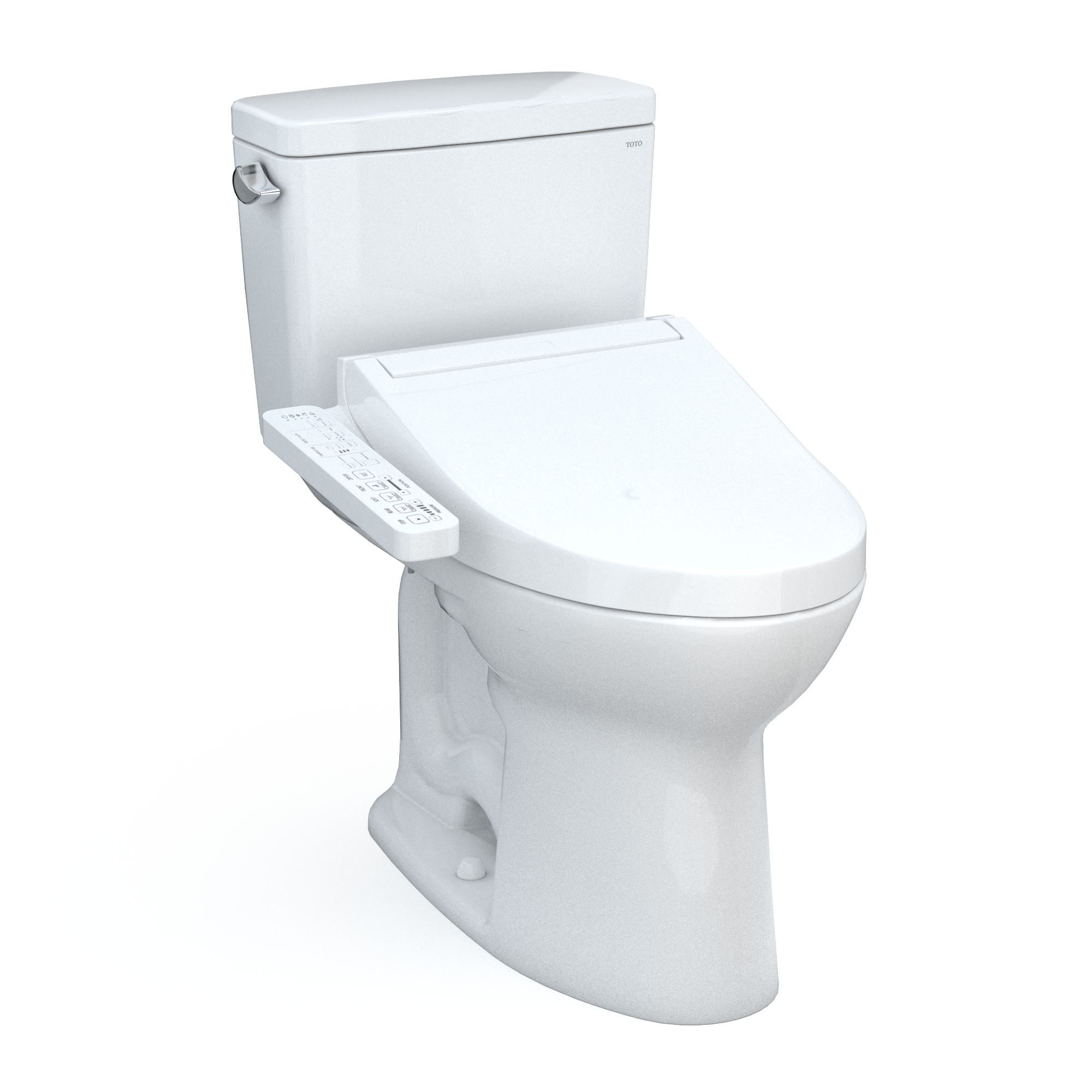 TOTO Drake Washlet+ Two Piece Elongated 1.6 GPF Tornado Flush Toilet with C2 Bidet Seat