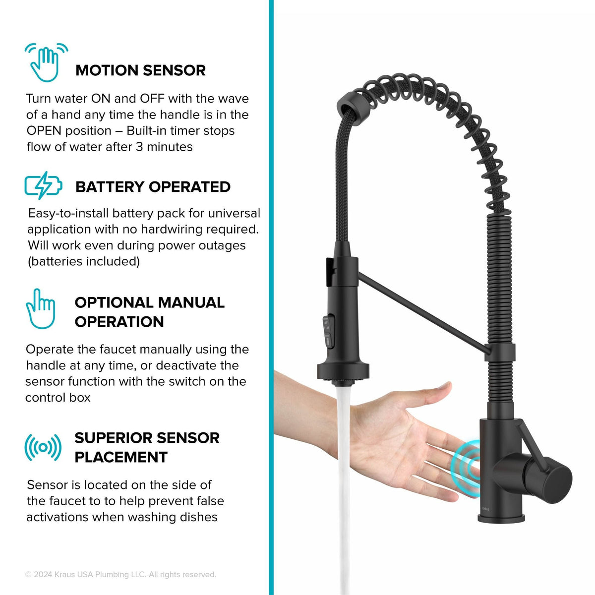 Matte Black / Touchless Sensor