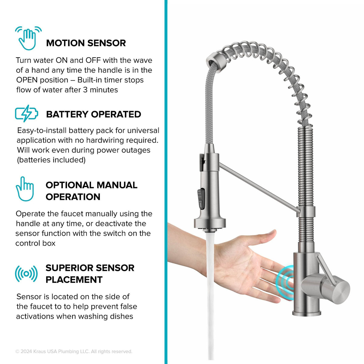 Stainless Steel / Touchless Sensor
