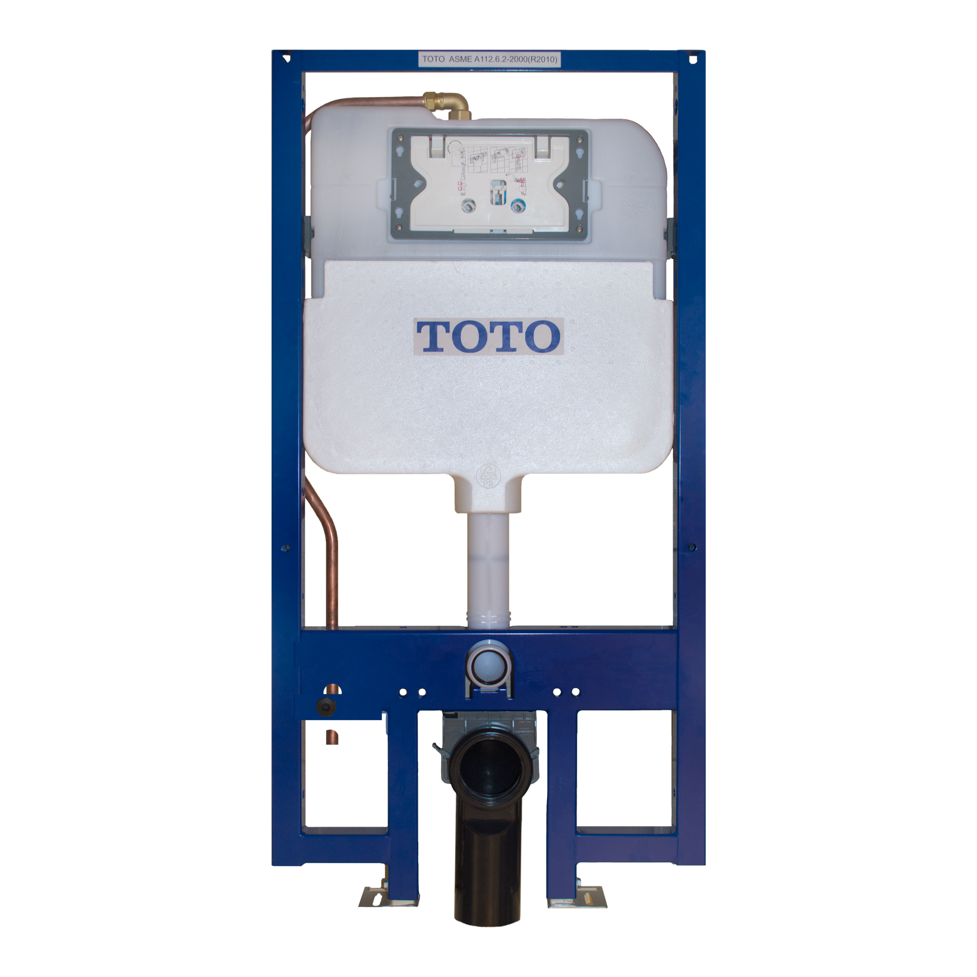 TOTO Duofit In Wall Toilet Tank with Dual Max Dual Flush 1.28 and 0.9 GPF System with Copper Supply