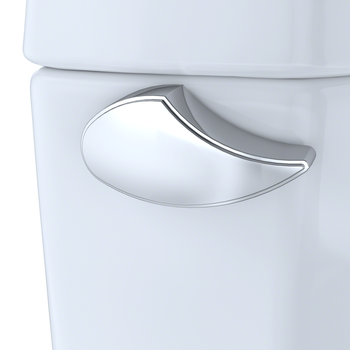 TOTO Drake II Two Piece Round 1.28 GPF Universal Height Toilet with Cefiontect and Right Hand Trip Lever