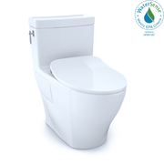 TOTO Aimes One Piece Elongated 1.28 GPF Toilet with Cefiontect and Softclose Seat - Washlet+ Ready