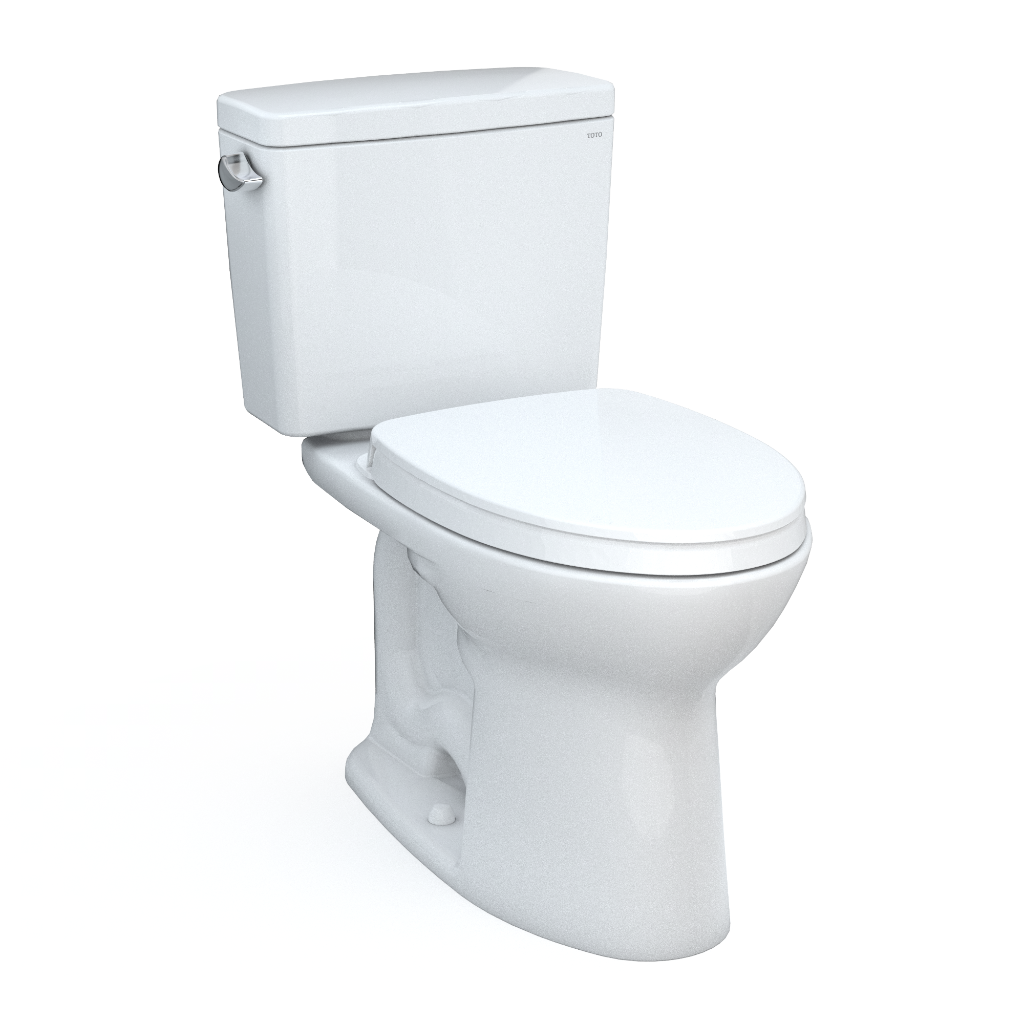 TOTO Drake Two Piece Elongated 1.6 GPF Tornado Flush Toilet with Cefiontect and Softclose Seat - Washlet+ Ready