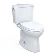 TOTO Drake Two Piece Elongated 1.6 GPF Tornado Flush Toilet with Cefiontect and Softclose Seat - Washlet+ Ready