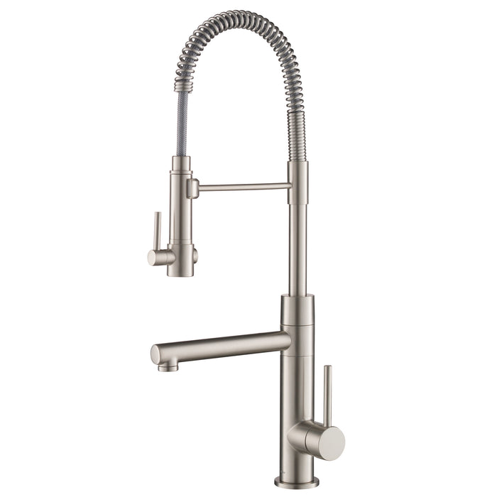 Kraus Artec Pro 2-Function Commercial Style Pre-Rinse Kitchen Faucet with Pull-Down Spring Spout and Pot Filler