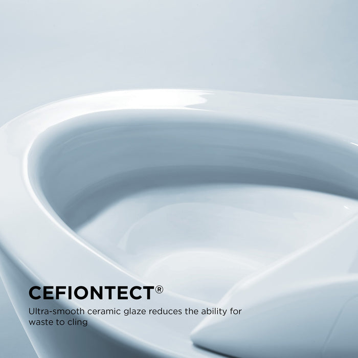TOTO Drake II 1G Two Piece Elongated 1.0 GPF Universal Height Toilet with Cefiontect and Right Hand Trip Lever