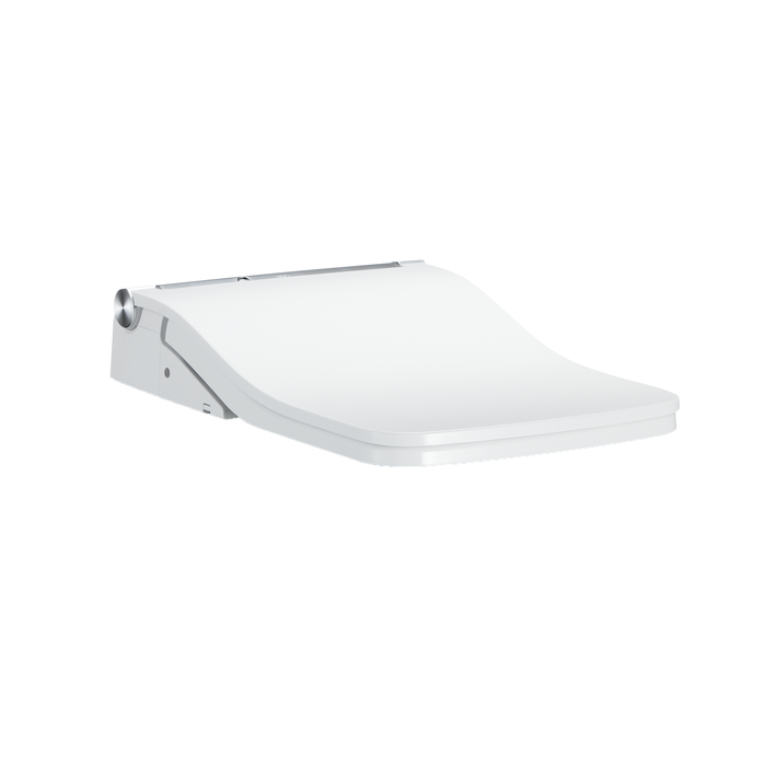 TOTO Sw Washlet+ Ready Square Electronic Bidet Toilet Seat with Auto Flush Ready Cotton White