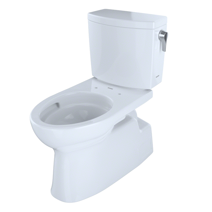 TOTO Vespin II 1G Two Piece Elongated 1.0 GPF Universal Height Skirted Toilet with Cefiontect and Right Hand Trip Lever
