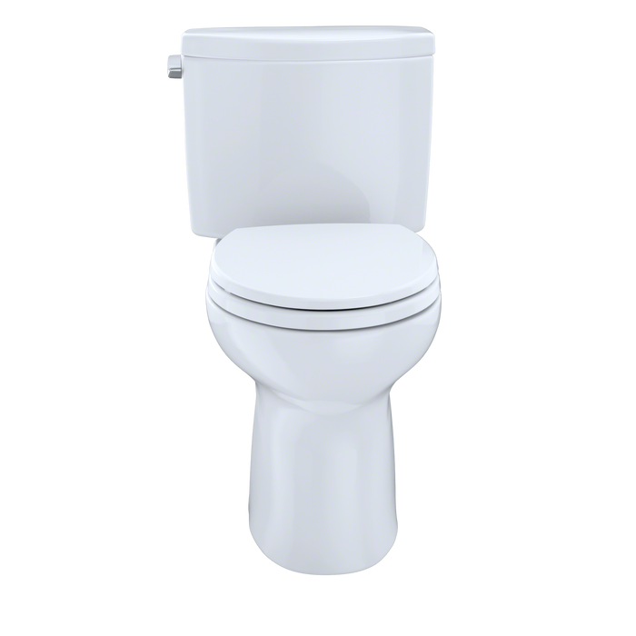TOTO Drake II Two Piece Round 1.28 GPF Universal Height Toilet with Cefiontect and Right Hand Trip Lever