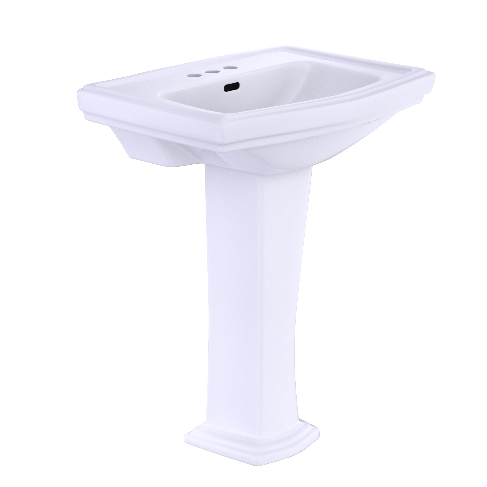 TOTO Clayton Rectangular Pedestal Bathroom Sink For 4