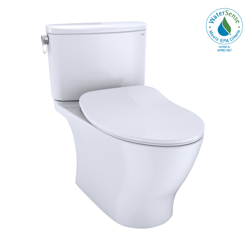 TOTO Nexus 1G Two Piece Elongated 1.0 GPF Universal Height Toilet with Cefiontect and Ss234 Softclose Seat - Washlet+ Ready