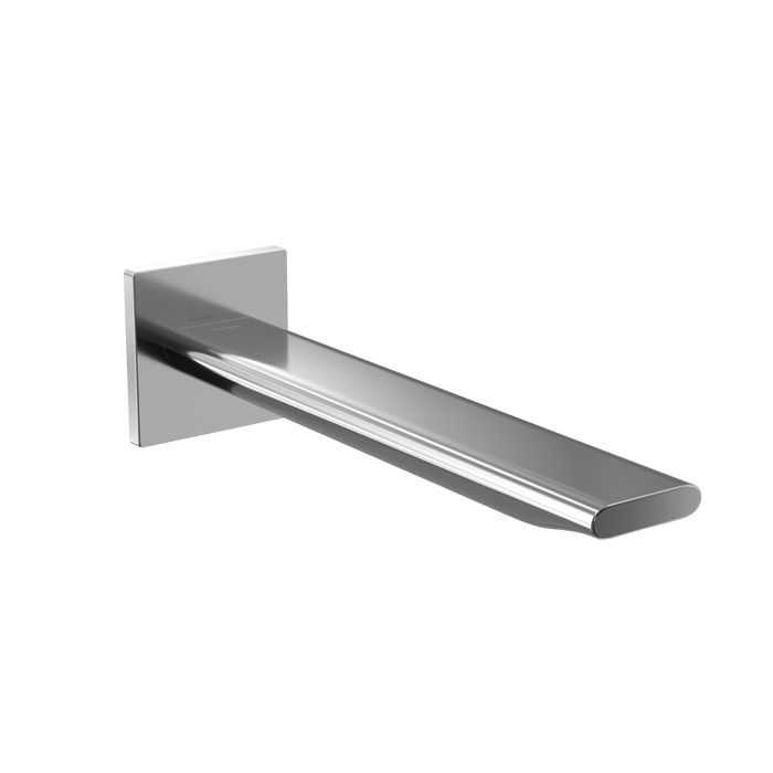 TOTO Libella Wall Mount AC Powered 0.5 GPM Touchless Bathroom Faucet with Thermostatic Mixing Valve - 10 Second On Demand Flow