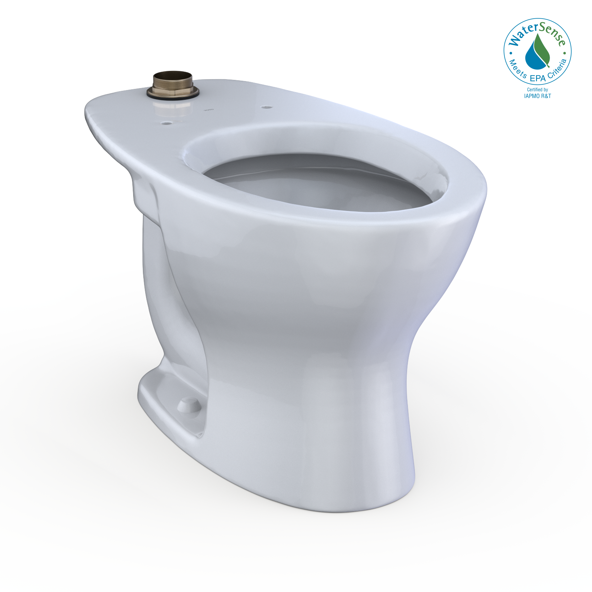 TOTO Tornado Flush Commercial Flushometer Floor Mounted Universal Height Toilet with Cefiontect - Elongated