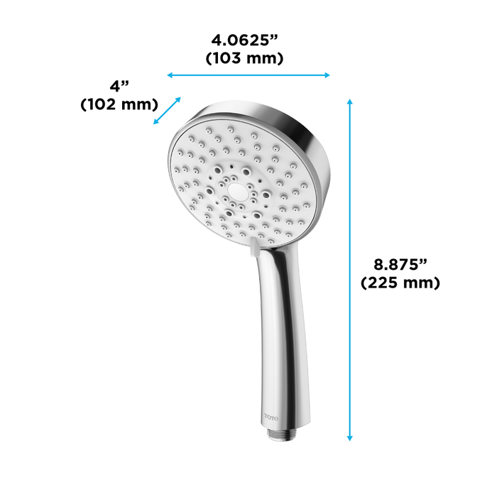 TOTO L Series 1.75 GPM Multifunction 4" Modern Round Handshower