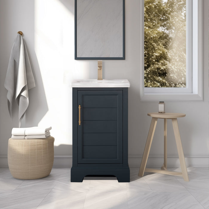Vanity Art Madison 20" Single Sink 1 Door Bathroom Vanity with Top