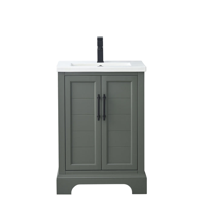 Vanity Art Madison 24" Single Sink 2 Door Bathroom Vanity with Top