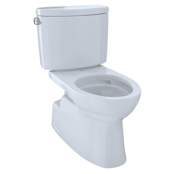 TOTO Vespin II Two Piece Elongated 1.28 GPF Universal Height Skirted Design Toilet with Cefiontect