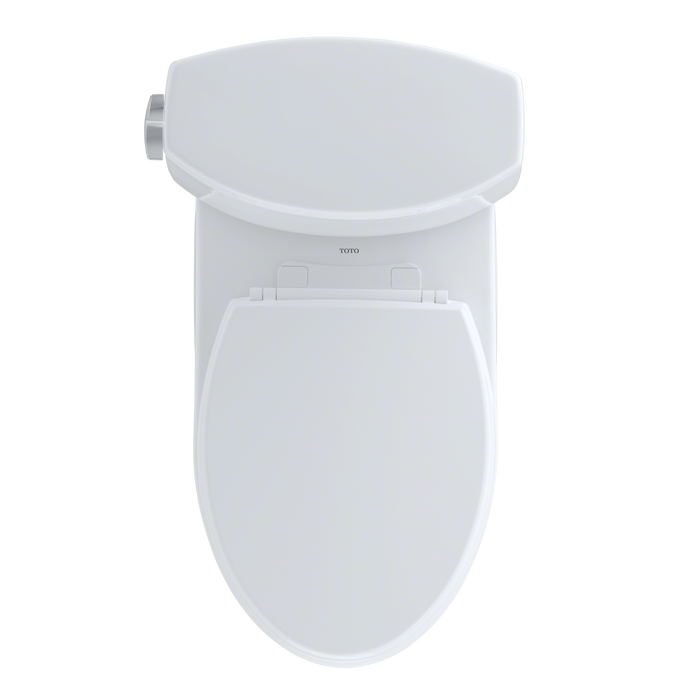 TOTO Vespin II Two Piece Elongated 1.28 GPF Universal Height Skirted Toilet with Cefiontect and Right Hand Trip Lever