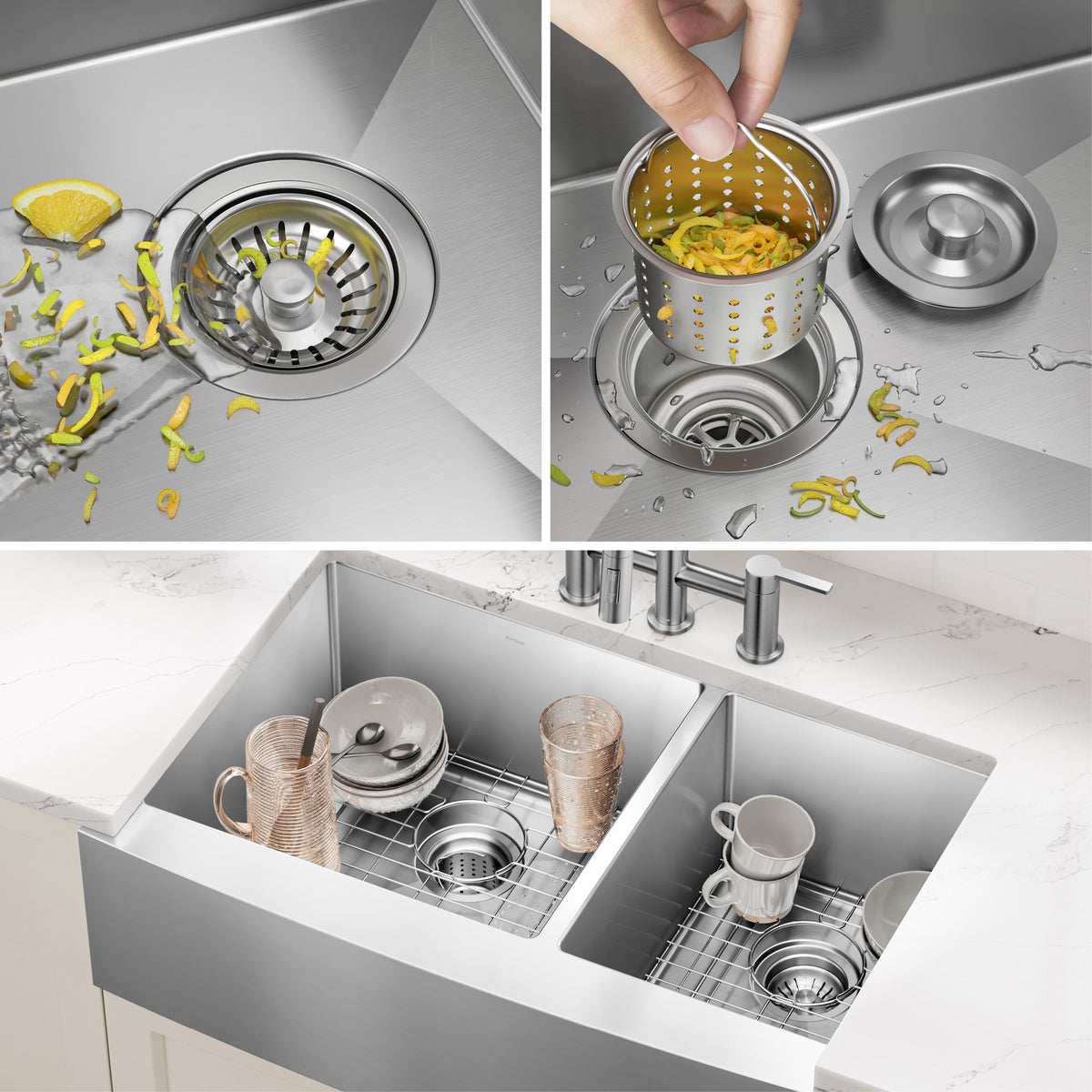Stainless Steel / Double Bowl 60/40