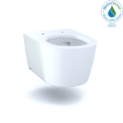 TOTO Rp Wall Hung Contemporary D Shape Dual Flush 1.28 and 0.9 GPF Toilet with Cefiontect