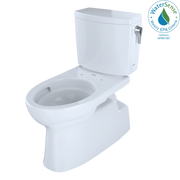 TOTO Vespin II 1G Two Piece Elongated 1.0 GPF Universal Height Skirted Toilet with Cefiontect and Right Hand Trip Lever
