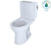 TOTO Drake II 1G Two Piece Round 1.0 GPF Universal Height Toilet with Cefiontect and Right Hand Trip Lever