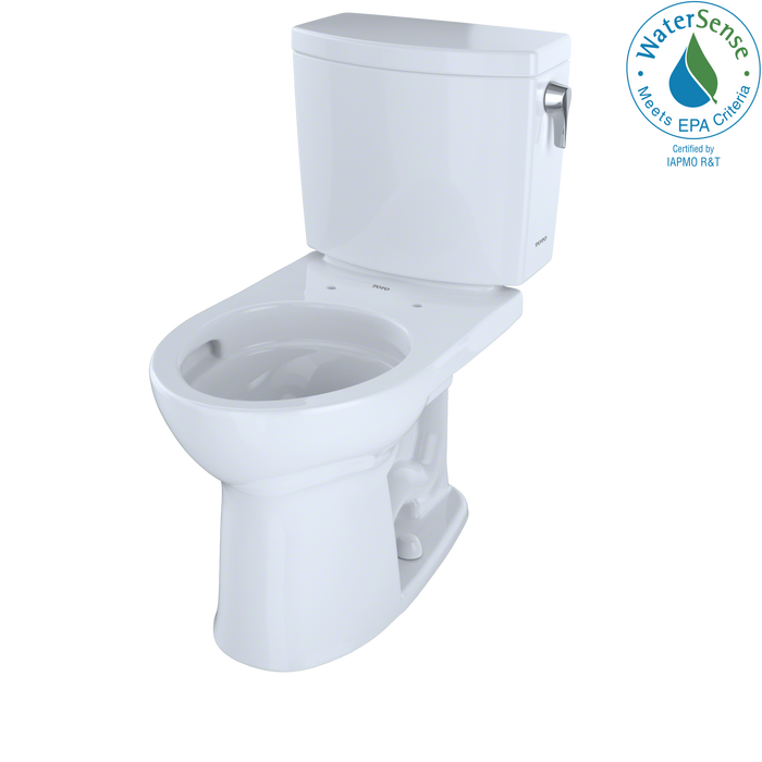 TOTO Drake II 1G Two Piece Round 1.0 GPF Universal Height Toilet with Cefiontect and Right Hand Trip Lever