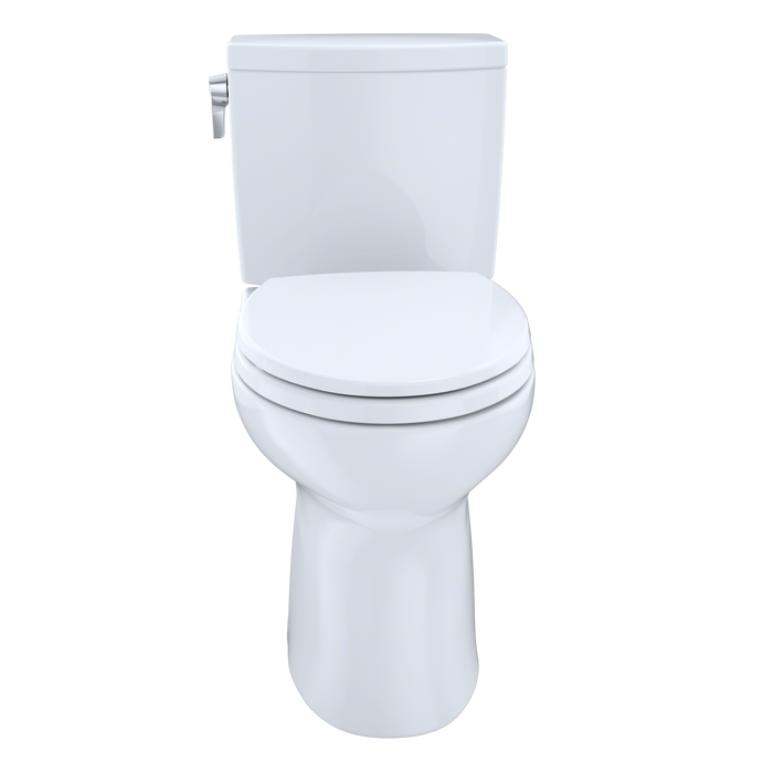 TOTO Drake II 1G Two Piece Elongated 1.0 GPF Universal Height Toilet with Cefiontect and Right Hand Trip Lever