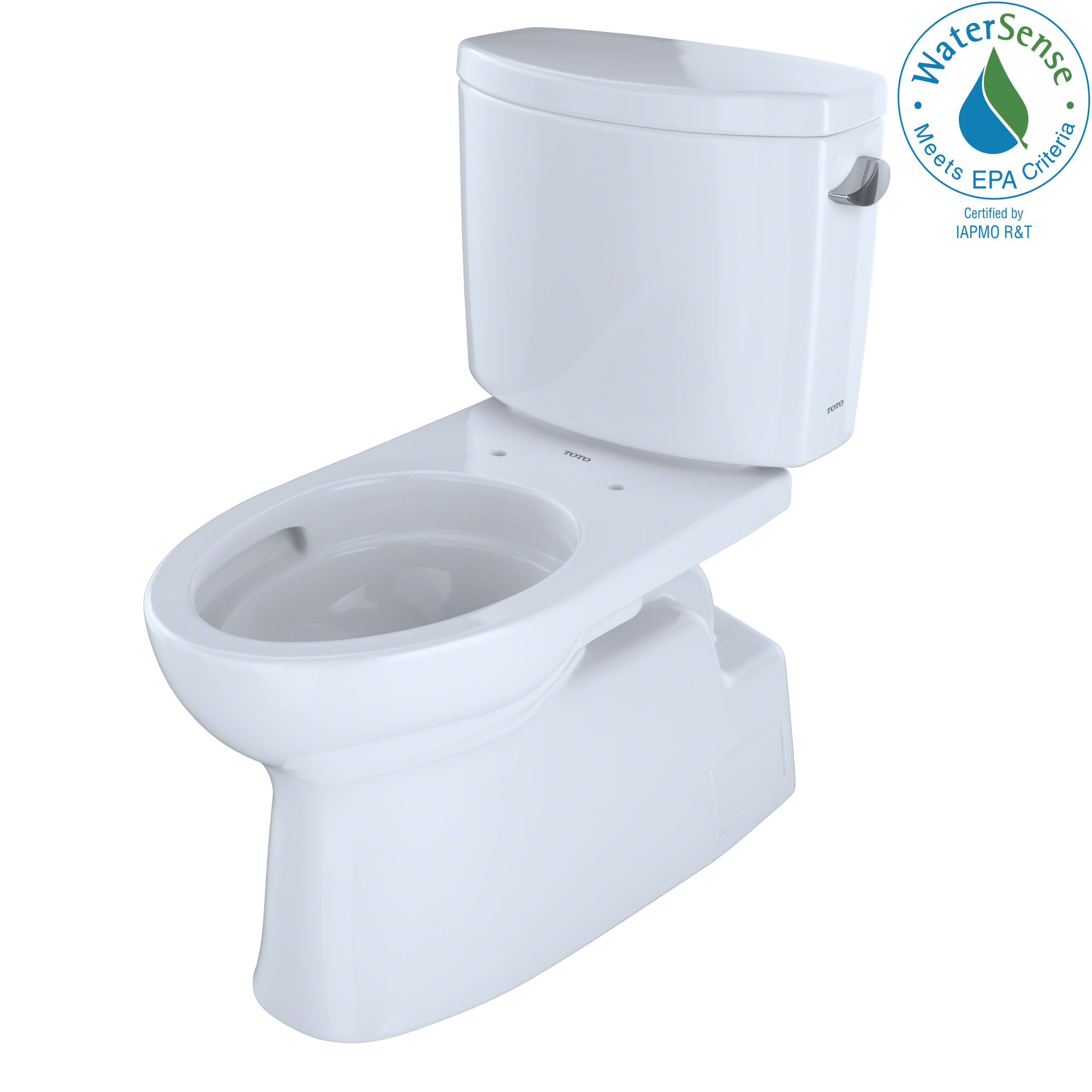 TOTO Vespin II Two Piece Elongated 1.28 GPF Universal Height Skirted Toilet with Cefiontect and Right Hand Trip Lever