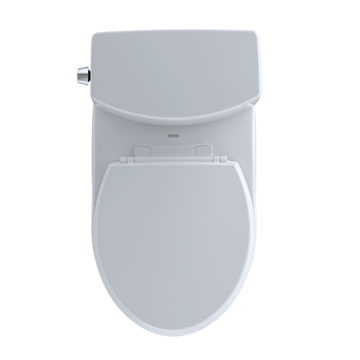 TOTO Drake II 1G Two Piece Round 1.0 GPF Universal Height Toilet with Cefiontect and Right Hand Trip Lever