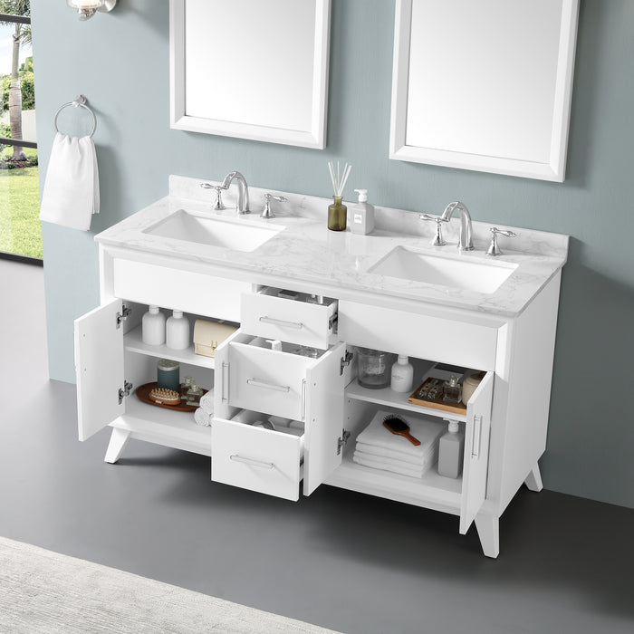 OVE Decors Dunclark 60" Freestanding Double Sink Vanity