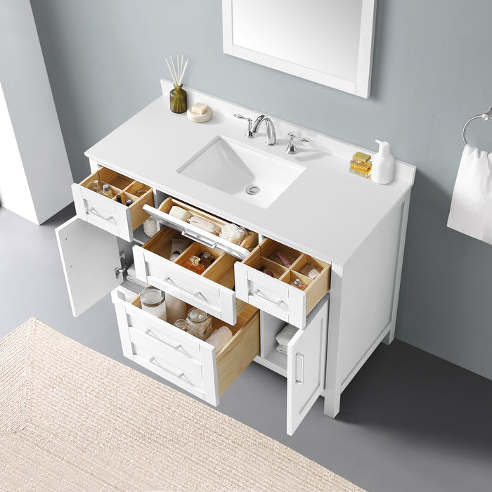 OVE Decors Tahoe 48" Freestanding Single Sink Vanity with Power Bar