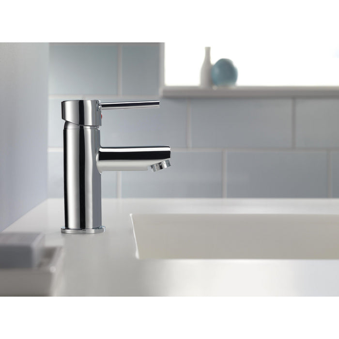 Delta Modern Cylindrical Single Handle Project-Pack Bathroom Faucet