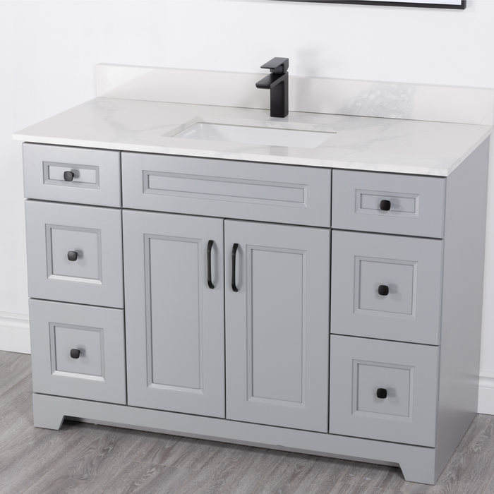 Hampton 48" Single Sink Vanity with Quartz Countertop