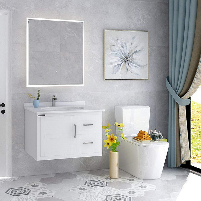 Lumi 28" x 28" LED Bathroom Mirror with Touch Sensor